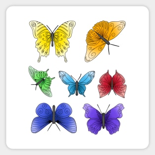 Rainbow Butterflies Sticker